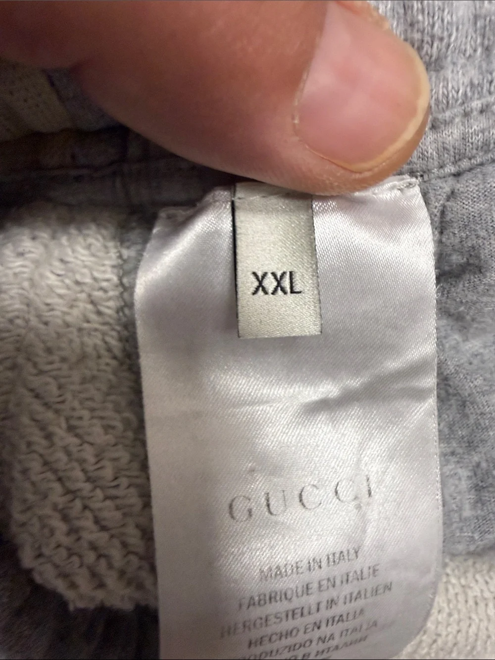 Gucci Men's Track Pants with Stripe Detail and Tiger Patch